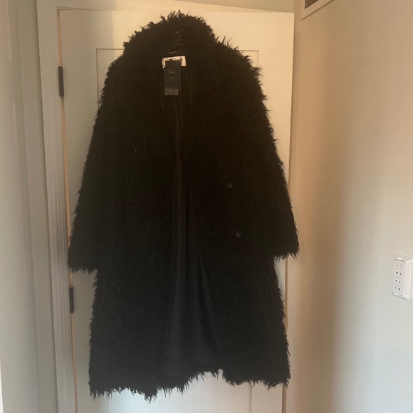 Saint Laurent oversized teddy coat